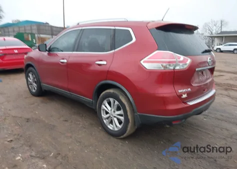 2016 Nissan Rogue Sv из США, поврежденный, VIN KNMAT2MT4GP623988